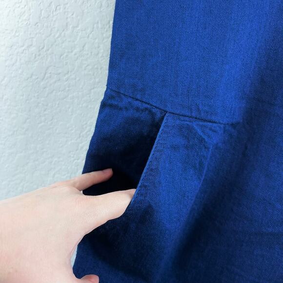 Zara Denim Patchwork Frayed Sleeveless Overall Romper XS Western Coastal Cowgirl - Picture 6 of 8